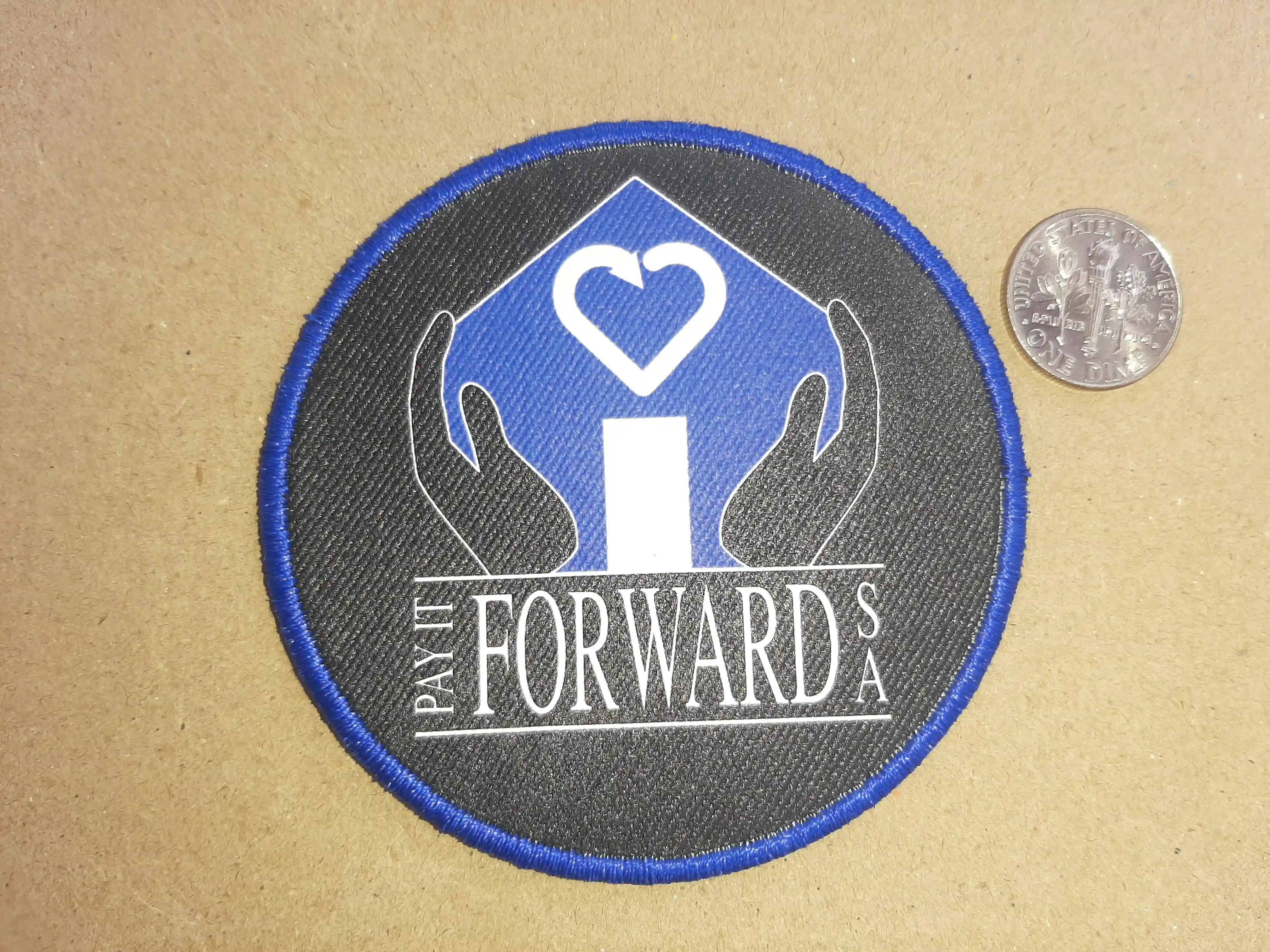 Non Profits need lower cost and yet high Quality. No Compromises is our motto to help 501 C with crisp patches lower cost – Sublimated Patches